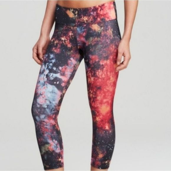 KOS USA Made Space Bright Print Leggings Small - Picture 1 of 6